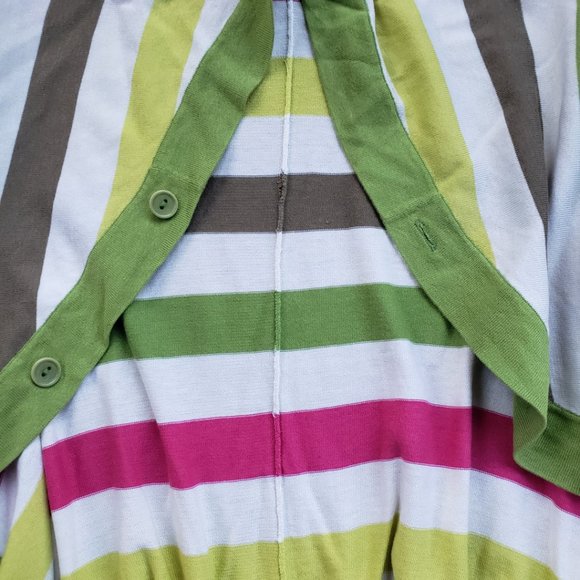 Vintage Y2K BCBG MAXAZRIA Striped Knit Crop Top Women's Small - Picture 4 of 12